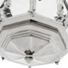 Casa Padrino Luxus Laterne - Luxus Nickel Hängeleuchte, Durchmesser 60 x H 85 cm