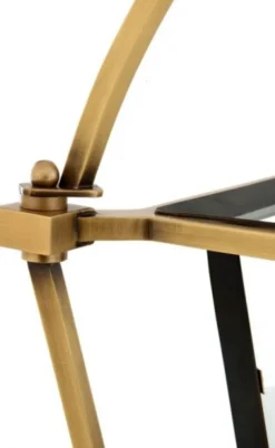 Casa Padrino Luxus Laterne - Luxus Hängeleuchte aus Messing in Messing & Bronze 68 x 68 x H 75 cm