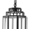 Casa Padrino Luxus Laterne Schwarz 24 x H. 41 cm - Hotel Restaurant Hängeleuchte
