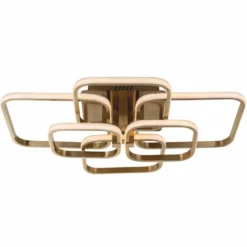 Casa Padrino Luxus LED Deckenleuchte Gold 69 cm - Luxus LED Leuchten