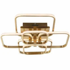 Casa Padrino Luxus LED Deckenleuchte Gold 69 cm - Luxus LED Leuchten