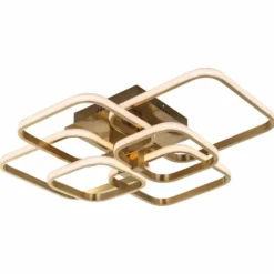 Casa Padrino Luxus LED Deckenleuchte Gold 69 cm - Luxus LED Leuchten