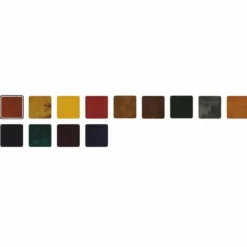 Casa Padrino Luxus Leder Hocker Braun / Schwarz 45 cm - Luxus Echtleder Möbel
