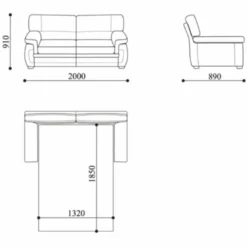 Casa Padrino Luxus Leder Schlafsofa Rot / Braun 200 cm - Echtleder Möbel