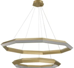 Casa Padrino Luxus LED Kronleuchter Antik Messingfarben Ø 120 x H. 245 cm - Luxus Qualität