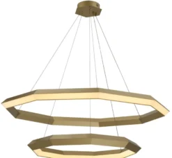 Casa Padrino Luxus LED Kronleuchter Antik Messingfarben Ø 120 x H. 245 cm - Luxus Qualität