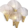 Casa Padrino Luxus LED Wandleuchte Antik Messingfarben / Grau 40 x 11 x H. 29,5 cm - Hotel & Restaurant Wandlampe - Luxus Kollektion