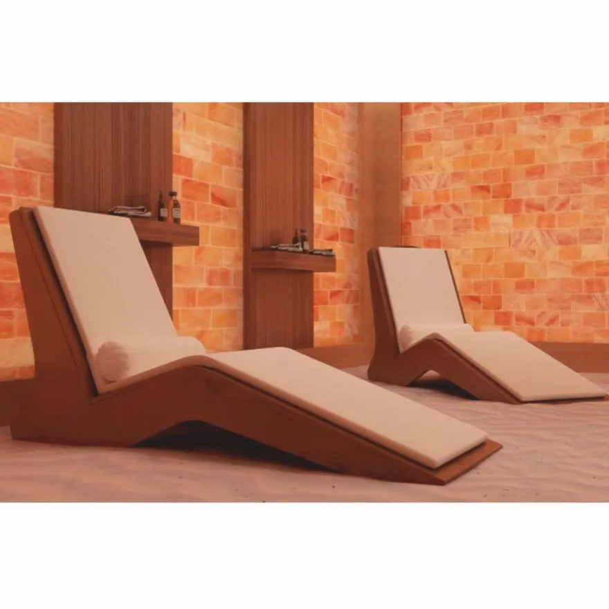 Casa Padrino Luxus Liege Braun / Beige 168 x 56 x H. 91 cm - Poolliege - Saunaliege - Pool Möbel - Sauna Möbel - Made in Italy