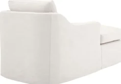 Casa Padrino Luxus Liegesessel / Schlafsessel Weiß 85 x 150 x H. 75 cm - Wohnzimmer Sessel