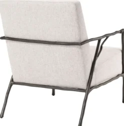 Casa Padrino Luxus Lounge Sessel Naturfarben / Bronze 63 x 81 x H. 82 cm - Wohnzimmer Sessel - Hotel Sessel - Luxus Möbel