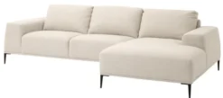 Casa Padrino Luxus Lounge Sofa Naturfarbig 285 x 164 x H. 80 cm - Luxus Kollektion