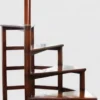 Casa Padrino Luxus Mahagoni Bibliothekstreppe Dunkelbraun 103 x 55 x H. 252 cm - Massivholz Bibliotheksleiter - Büro Möbel - Luxus Möbel - Büro Einrichtung - Luxus Einrichtung