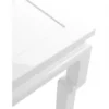 Casa Padrino Luxus Mahagoni Konsole in Piano Weiß, 160 x 45 x H. 78 cm