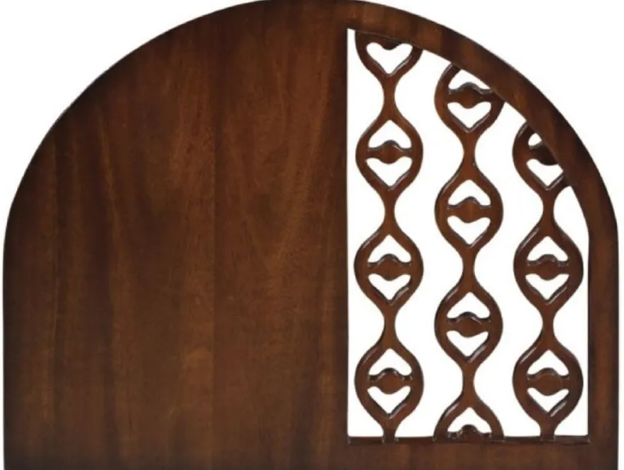 Casa Padrino Luxus Mahagoni Snack Tisch / Beistelltisch Dunkelbraun 42 x 43 x H. 55 cm - Luxus Möbel