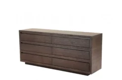 Casa Padrino Luxus Mahagoni Schrank mit 6 Schubladen, Braun / Kaffee, 180 x 46 x H. 78 cm