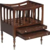 Casa Padrino Luxus Mahagoni Zeitungsständer / Zeitschriftenständer Braun 48 x 38 x H. 55 cm - Luxus Kollektion