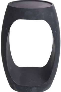 Casa Padrino Luxus Marmor Beistelltisch Schwarz 37 x 29 x H. 55,5 cm - Marmor Möbel - Luxus Qualität