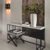 Casa Padrino Luxus Marmor Deko Objekt Ringe Weiß 25 cm - Wohnzimmer Dekoration