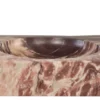 Casa Padrino Luxus Marmor Schale Rosa 28,5 x 28,5 x H. 7,5 cm - Runde Deko Schale aus hochwertigem Rosalia Pink Marmor - Luxus Deko Accessoires
