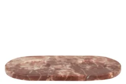 Casa Padrino Luxus Marmor Schalen Set Rosa 23 x 12 x H. 6,5 cm - 2 Schälchen mit Tablett aus hochwertigem Rosalia Pink Marmor - Luxus Deko Accessoires