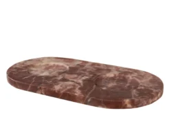 Casa Padrino Luxus Marmor Schalen Set Rosa 23 x 12 x H. 6,5 cm - 2 Schälchen mit Tablett aus hochwertigem Rosalia Pink Marmor - Luxus Deko Accessoires