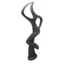 Casa Padrino Luxus Marmor Skulptur Tänzerin Abstrakt Schwarz 50 x 40 x H. 146 cm - Handgefertigte Marmorfigur - Große Moderne Deko Skulptur