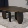 Casa Padrino Luxus Massivholz Esstisch Dunkelbraun 220 x 120 x H. 76 cm - Eichenholz Esszimmertisch - Esszimmer Möbel - Luxus Möbel