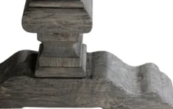 Casa Padrino Luxus Massivholz Esstisch Grau 180 x 90 x H. 76 cm - Rechteckiger Küchentisch aus hochwertigen unbehandeltem Altholz