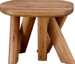 Casa Padrino Luxus Massivholz Beistelltisch Braun 65 x 50 x H. 49,5 cm - Eichenholz Beistelltisch - Wohnzimmer Möbel - Luxus Möbel - Luxus Qualität