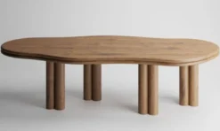 Casa Padrino Luxus Massivholz Esstisch Naturfarben 210 x 98 x H. 76 cm - Eichenholz Esszimmertisch - Esszimmer Möbel - Luxus Möbel