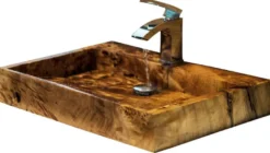 Casa Padrino Luxus Massivholz Waschbecken Braun - Verschiedene Größen
