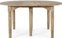 Casa Padrino Luxus Massivholz Esstisch Naturfarben 110-272 x 110 x H. 78 cm - Ausziehbarer Massivholz Küchentisch - Esszimmer Möbel - Küchen Möbel - Massivholz Möbel - Luxus Möbel