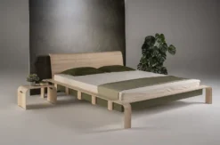 Casa Padrino Luxus Massivholz Doppelbett Naturfarben - Verschiedene Größen