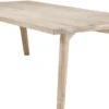 Casa Padrino Luxus Massivholz Esstisch Naturfarben 280 x 110,5 x H. 76 cm - Rechteckiger Eichenholz Küchentisch - Massivholz Esszimmer Möbel - Luxus Qualität