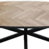 Casa Padrino Luxus Massivholz Esstisch Naturfarben / Schwarz 240 x 100 x H. 76 cm - Ovaler Massivholz Küchentisch - Esszimmer Möbel - Massivholz Möbel - Luxus Möbel