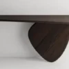 Casa Padrino Luxus Massivholz Konsole Dunkelbraun 160 x 45 x H. 80 cm - Eichenholz Konsolentisch - Wohnzimmer Möbel - Hotel Möbel - Luxus Möbel - Luxus Einrichtung