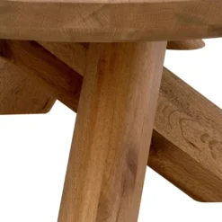 Casa Padrino Luxus Massivholz Couchtisch Braun 170 x 85 x H. 35 cm - Ovaler Eichenholz Wohnzimmertisch - Wohnzimmer Möbel - Luxus Möbel - Luxus Qualität