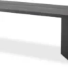 Casa Padrino Luxus Massivholz Esstisch Schwarz 280 x 110,5 x H. 76 cm - Rechteckiger Eichenholz Küchentisch - Luxus Massivholz Esszimmer Möbel