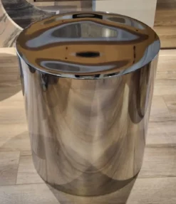 Casa Padrino Luxus Metall Beistelltisch Set Silber - Luxus Wohnzimmer Möbel