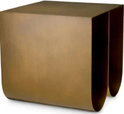 Casa Padrino Luxus Metall Beistelltisch Messing 50 cm