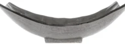 Casa Padrino Luxus Metall Obstschale Silber 28 x 21 x H. 10 cm - Luxus Deko Schale