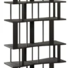 Casa Padrino Luxus Metall Regalschrank Schwarz 80 cm