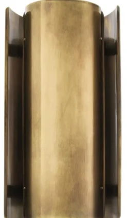 Casa Padrino Luxus Metall Wandleuchte Vintage Messingfarben 16,5 x 12 x H. 31,8 cm - Designer Leuchte