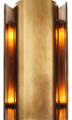 Casa Padrino Luxus Metall Wandleuchte Vintage Messingfarben 16,5 x 12 x H. 31,8 cm - Designer Leuchte