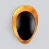Casa Padrino Luxus Metall Wandleuchte Gold / Schwarz H. 31,75 cm