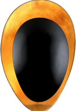 Casa Padrino Luxus Metall Wandleuchte Gold / Schwarz H. 31,75 cm