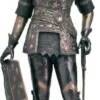 Casa Padrino Luxus Mittelalter Deko Bronze Skulptur Ritter mit Schwert und Schild 74 x 56 x H. 193 cm - Große Bronze Dekofigur - Mittelalter Deko Accessoires