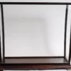 Casa Padrino Luxus Modellschiff Vitrine Dunkelbraun 101,6 x 34,9 x H. 99,7 cm - Modellbau Vitrine - Modellbau Deko Accessoires