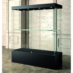 Casa Padrino Luxus Museumsvitrine 160 x 60 cm H. 200 cm mit 8 LED-Spots - Ladeneinrichtung - Boutique Möbel - Made in Italy