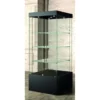 Casa Padrino Luxus Museumsvitrine 80 x 80 cm H. 200 cm mit 5 LED-Spots - Ladeneinrichtung - Boutique Möbel - Made in Italy
